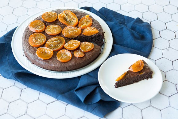 Orange Seville flourless chocolate cake