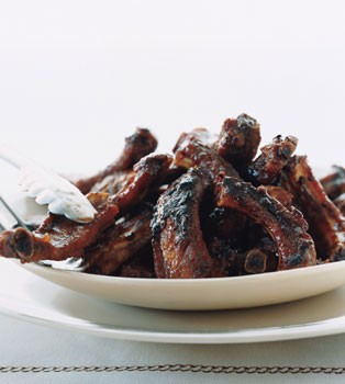 Orange soy baby back ribs