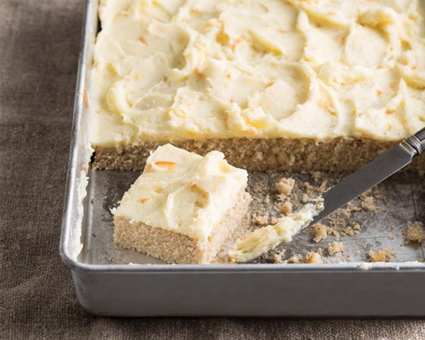 Orange spice sheet cake [orange frosting]