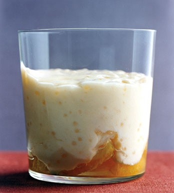 Orange tapioca pudding