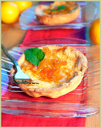 Orange tartlets