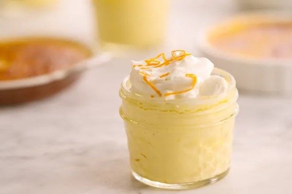 Orange vanilla pot de creme