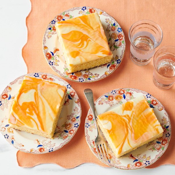 Orange-vanilla sheet cake