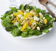 Orange, walnut & Stilton salad