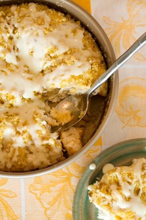 Orange-walnut sunrise coffee cake
