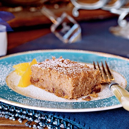 Oranges, date, and nut cake