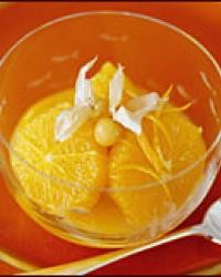 Oranges in citrus syrup