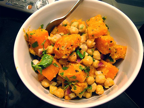 Orangette’s butternut squash and chickpea salad with tahini