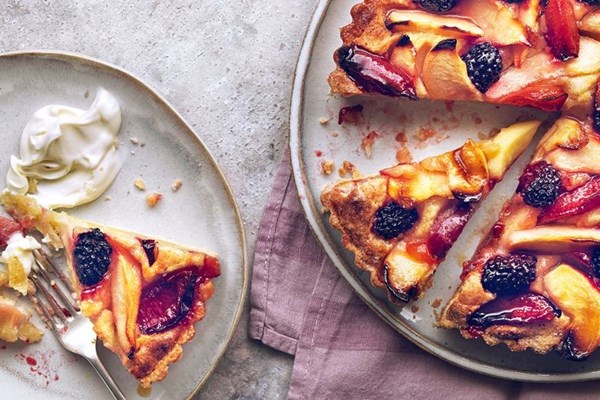 Orchard frangipane tart