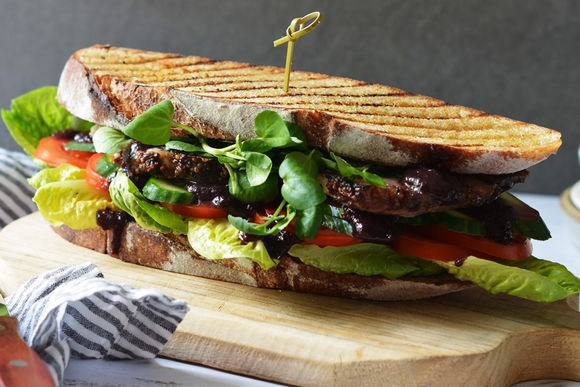 Orchard workers' steak sandwich