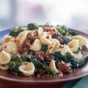 Orecchiette with broccoli rabe and sausage