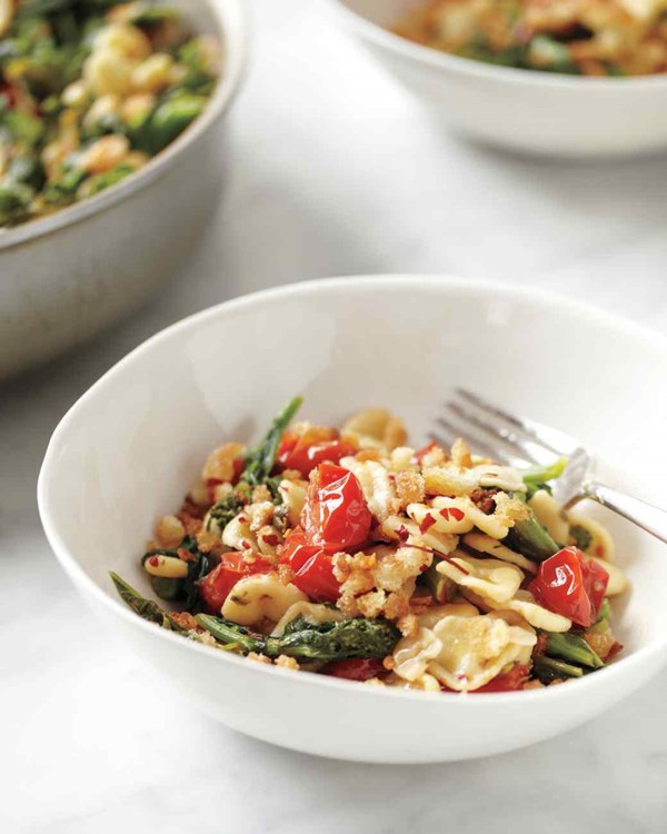 Orecchiette with broccoli rabe and tomatoes