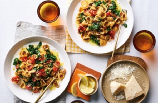 Orecchiette with cime di rapa and 'nduja