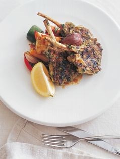 Oregano and thyme marinated lamb chops