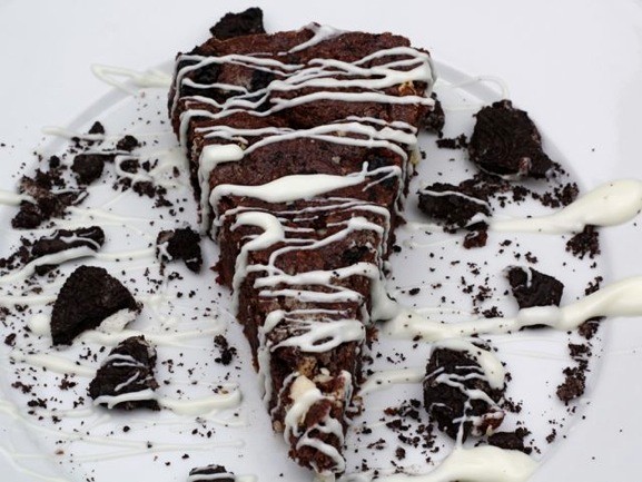 Oreo brownies with white chocolate