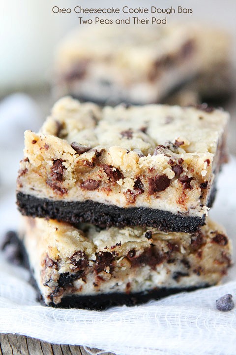 Oreo cheesecake cookie dough bars
