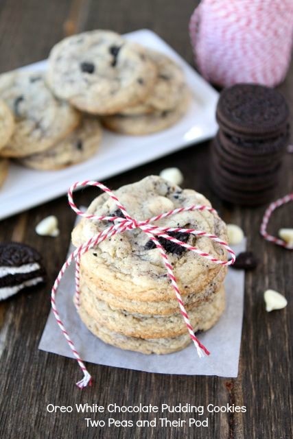 Oreo white chocolate pudding cookies