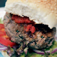 Organic beef burgers