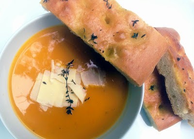 Organic roast butternut squash soup