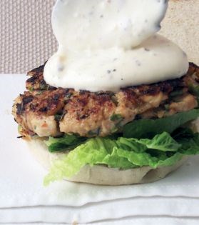 Oriental chicken burgers