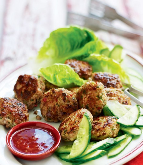 Oriental pork cakes