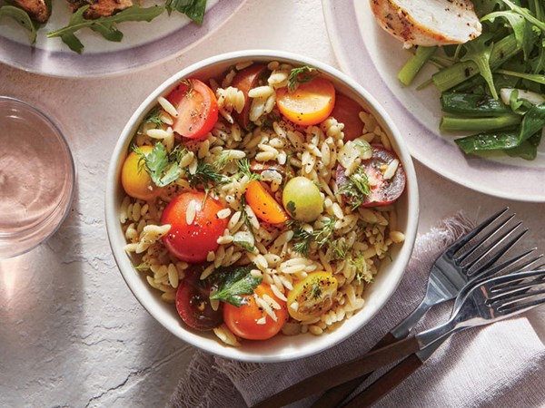 Orzo and herb pilaf