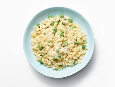 Orzotto with peas