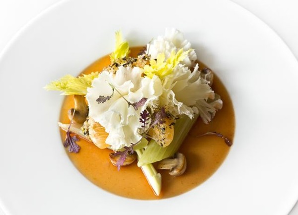 Ossau-Iraty with caramelised clementines and Pimm's sauce