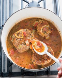 Osso buco with horseradish germolata