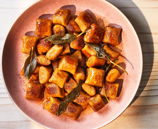 Ossola-style gnocchi with sage-butter sauce