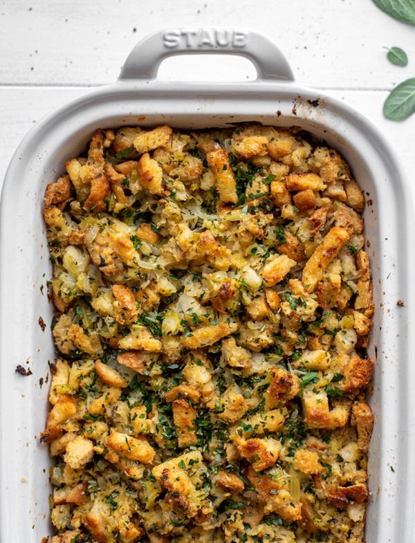 Our favorite buttery herb stuffing