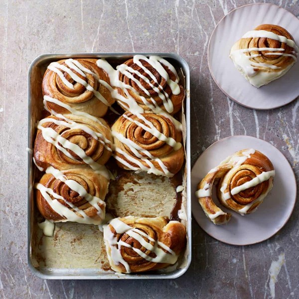 Our signature cinnamon swirls with cream cheese frosting