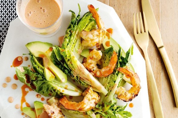 Out-of-the-glass prawn cocktail