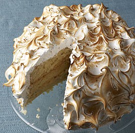 Outrageous coconut-cream meringue cake