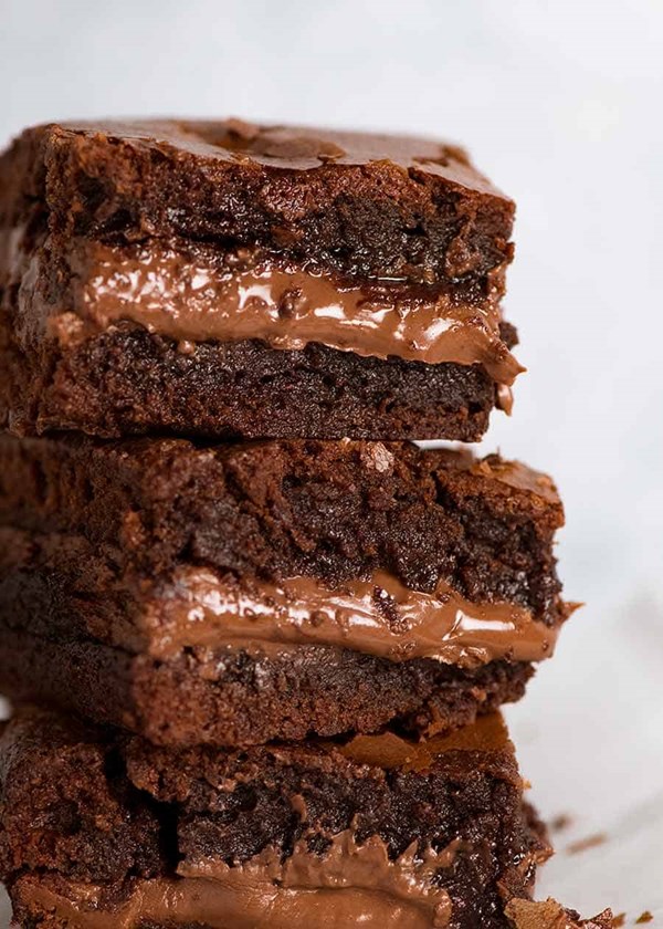 Outrageous Nutella brownies