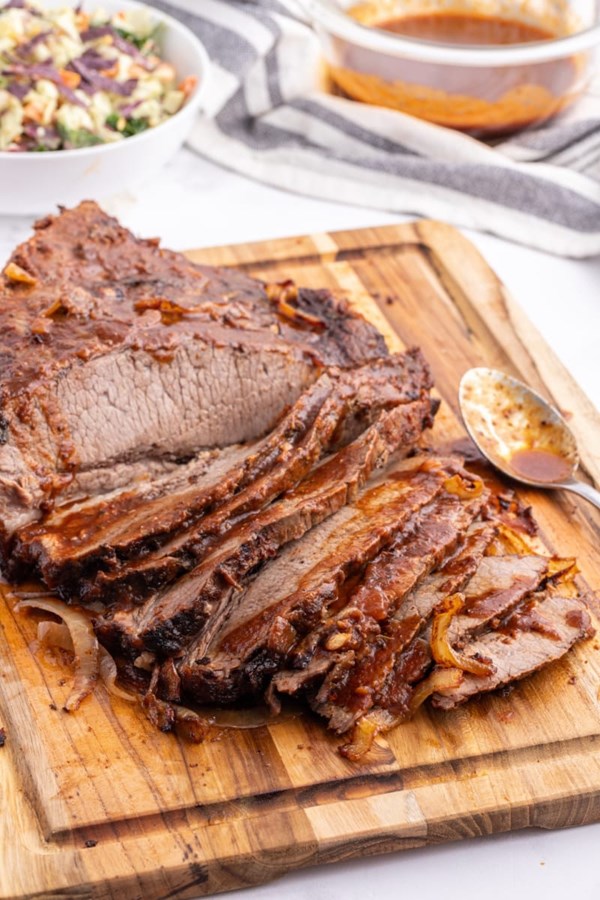 Oven-baked barbecue brisket