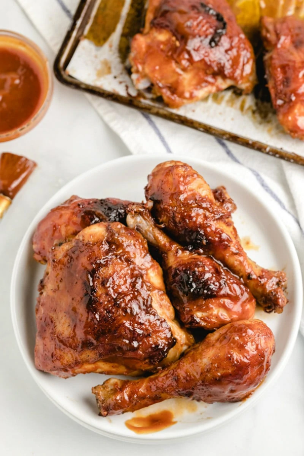 Oven baked BBQ chicken