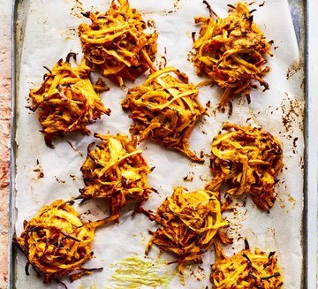 Oven-baked bhajis