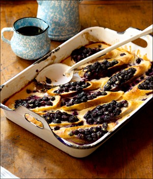 Oven baked blueberry French toast