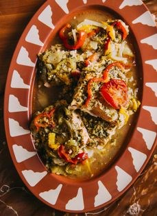 Oven-baked fish (Samak mashwe bilforn) [Lamees Dahbour, Mama Lamees]