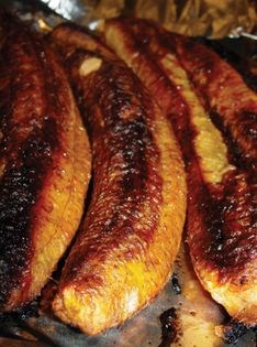 Oven-baked plantains (Plátano asado)