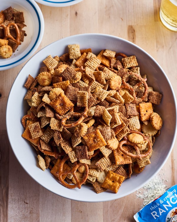 Oven-baked ranch Chex mix