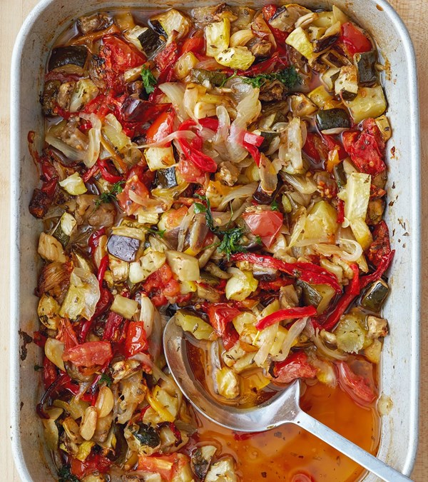 Oven-baked ratatouille 