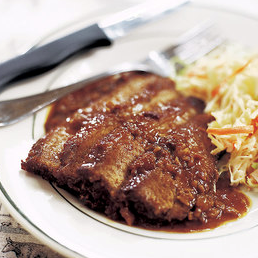Oven-barbecued beef brisket