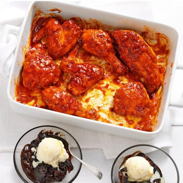Oven barbecued chicken 