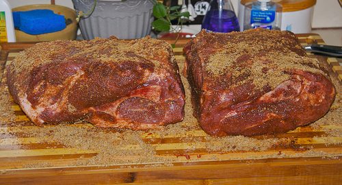 Oven barbecued pork