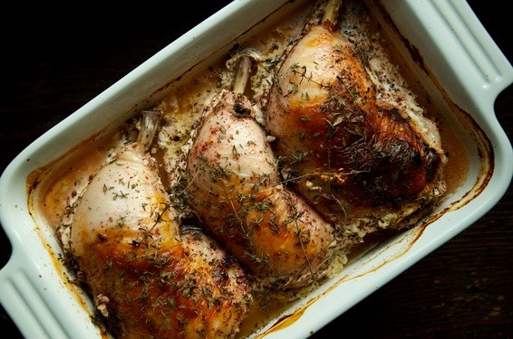 Oven braised buttermilk chicken with za'atar