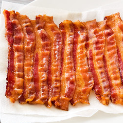 Oven-cooked bacon