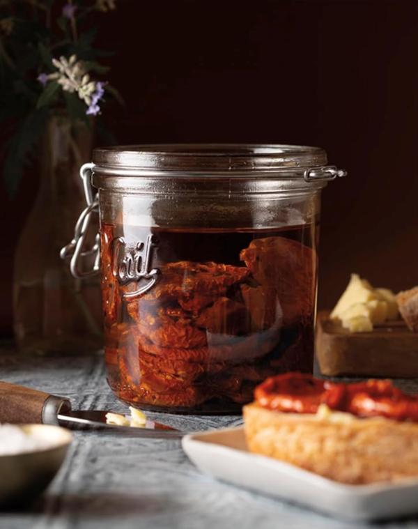 Oven-dried candied tomatoes