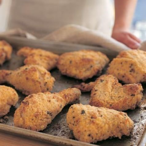 Oven-fried chicken